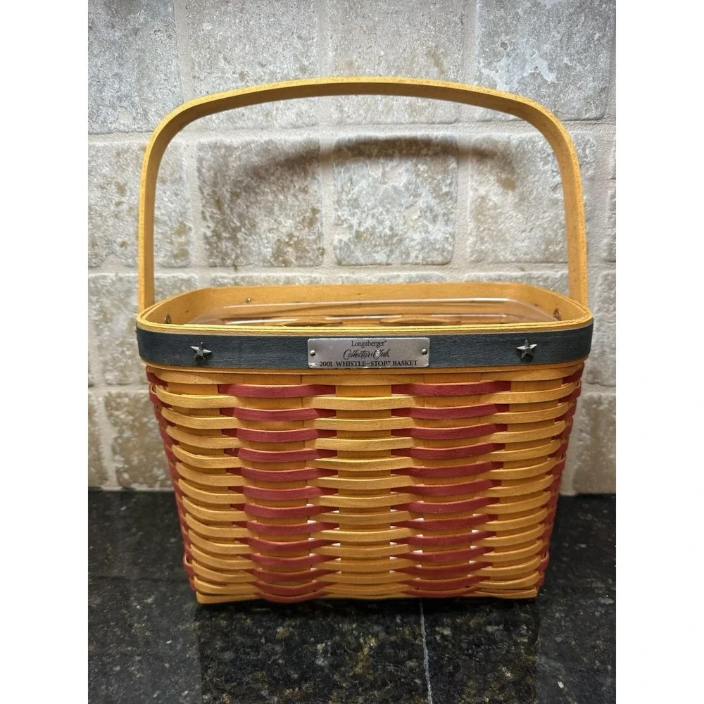 Longaberger Collectors Club 2001 Whistle Stop Basket‎ & Hostess Appreciation USA